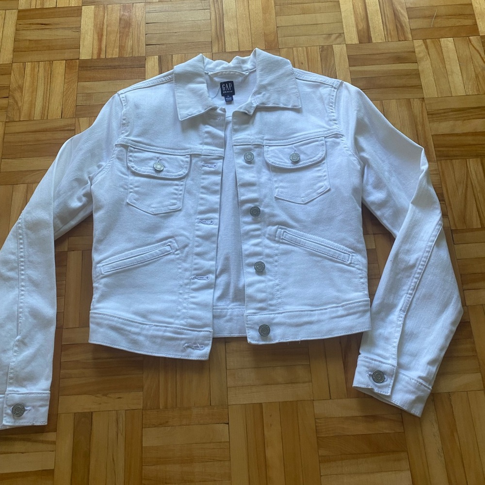 GAP Women's White Jean Jacket